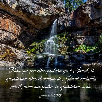 Picture 03 - Jueces 2:22 RVA - Para que por ellas probara yo á Israel, si - Bible Verse Picture