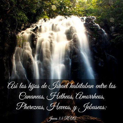 Picture 03 - Jueces 3:5 RVA - Así los hijos de Israel habitaban entre los - Bible Verse Picture