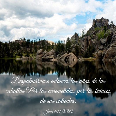 Picture 03 - Jueces 5:22 RVA - Despalmáronse entonces las uñas de los caballos - Bible Verse Picture