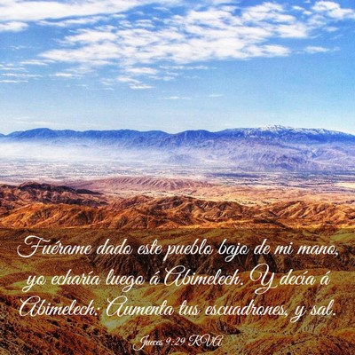 Picture 03 - Jueces 9:29 RVA - Fuérame dado este pueblo bajo de mi mano, yo - Bible Verse Picture