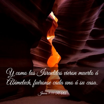 Picture 03 - Jueces 9:55 RVA - Y como los Israelitas vieron muerto á Abimelech, - Bible Verse Picture