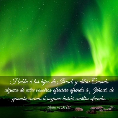 Picture 03 - Levítico 1:2 RVA - Habla á los hijos de Israel, y diles: Cuando - Bible Verse Picture
