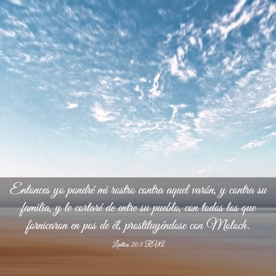 Picture 03 - Levítico 20:5 RVA - Entonces yo pondré mi rostro contra aquel - Bible Verse Picture