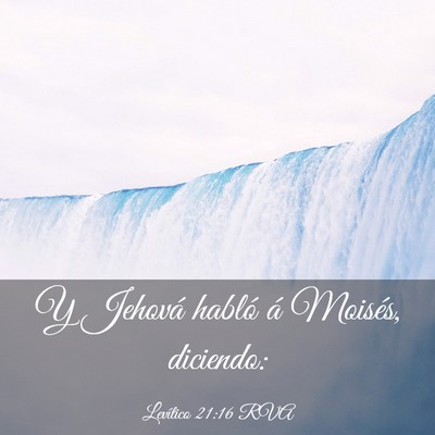 Picture 03 - Levítico 21:16 RVA - Y Jehová habló á Moisés, - Bible Verse Picture