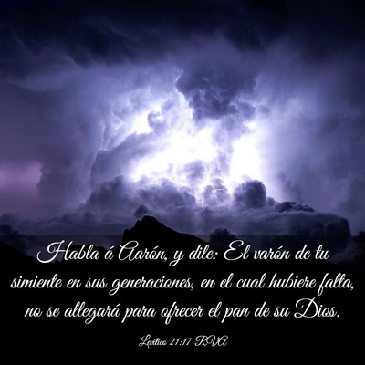 Picture 03 - Levítico 21:17 RVA - Habla á Aarón, y dile: El varón de tu simiente - Bible Verse Picture