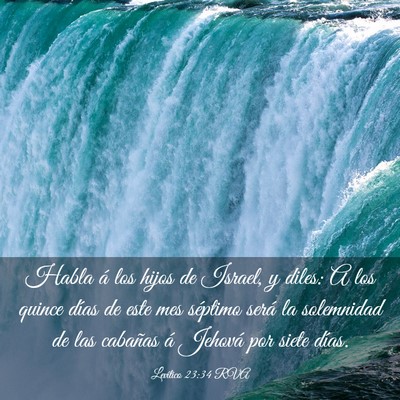 Picture 03 - Levítico 23:34 RVA - Habla á los hijos de Israel, y diles: A los - Bible Verse Picture