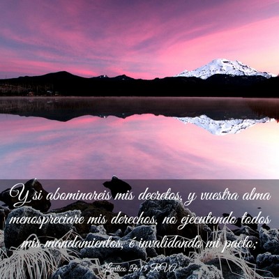 Picture 03 - Levítico 26:15 RVA - Y si abominareis mis decretos, y vuestra alma - Bible Verse Picture