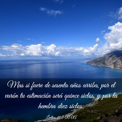 Picture 03 - Levítico 27:7 RVA - Mas si fuere de sesenta años arriba, por el - Bible Verse Picture