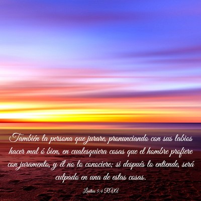Picture 03 - Levítico 5:4 RVA - También la persona que jurare, pronunciando con - Bible Verse Picture