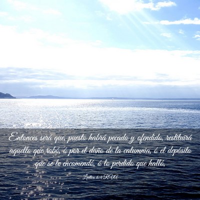 Picture 03 - Levítico 6:4 RVA - Entonces será que, puesto habrá pecado y - Bible Verse Picture