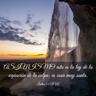 Picture 03 - Levítico 7:1 RVA - ASIMISMO esta es la ley de la expiación de la - Bible Verse Picture