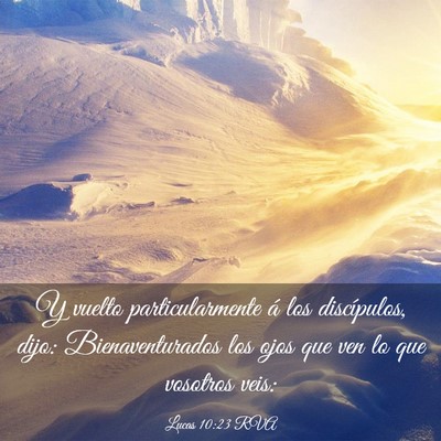 Picture 03 - Lucas 10:23 RVA - Y vuelto particularmente á los discípulos, - Bible Verse Picture