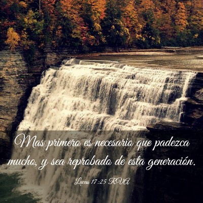 Picture 03 - Lucas 17:25 RVA - Mas primero es necesario que padezca mucho, y sea - Bible Verse Picture