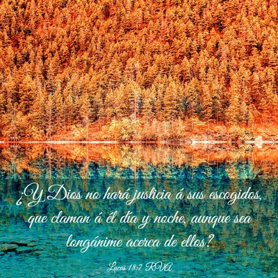 Picture 03 - Lucas 18:7 RVA - ¿Y Dios no hará justicia á sus escogidos, que - Bible Verse Picture
