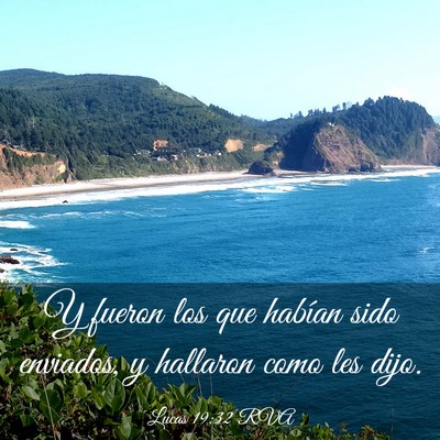 Picture 03 - Lucas 19:32 RVA - Y fueron los que habían sido enviados, y - Bible Verse Picture