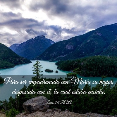 Picture 03 - Lucas 2:5 RVA - Para ser empadronado con María su mujer, - Bible Verse Picture