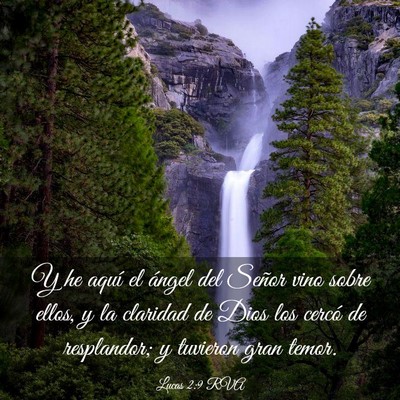 Picture 03 - Lucas 2:9 RVA - Y he aquí el ángel del Señor vino sobre ellos, - Bible Verse Picture