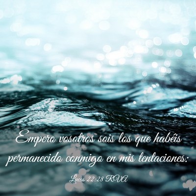 Picture 03 - Lucas 22:28 RVA - Empero vosotros sois los que habéis permanecido - Bible Verse Picture