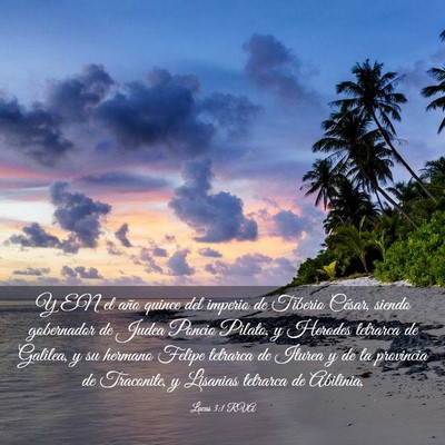 Picture 03 - Lucas 3:1 RVA - Y EN el año quince del imperio de Tiberio - Bible Verse Picture