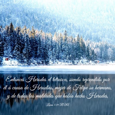 Picture 03 - Lucas 3:19 RVA - Entonces Herodes el tetrarca, siendo reprendido - Bible Verse Picture