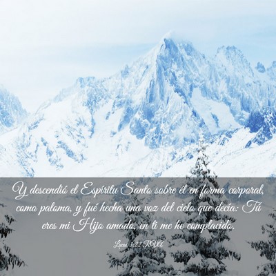 Picture 03 - Lucas 3:22 RVA - Y descendió el Espíritu Santo sobre él en - Bible Verse Picture