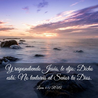 Picture 03 - Lucas 4:12 RVA - Y respondiendo Jesús, le dijo: Dicho está: No - Bible Verse Picture