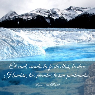 Picture 03 - Lucas 5:20 RVA - El cual, viendo la fe de ellos, le dice: Hombre, - Bible Verse Picture