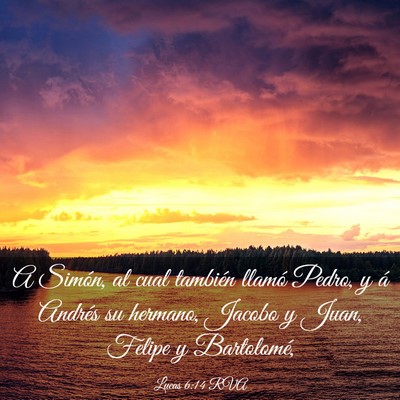Picture 03 - Lucas 6:14 RVA - A Simón, al cual también llamó Pedro, y á - Bible Verse Picture