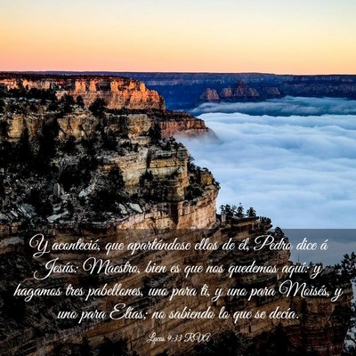 Picture 03 - Lucas 9:33 RVA - Y aconteció, que apartándose ellos de él, - Bible Verse Picture