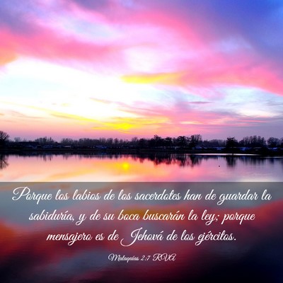 Picture 03 - Malaquías 2:7 RVA - Porque los labios de los sacerdotes han de - Bible Verse Picture