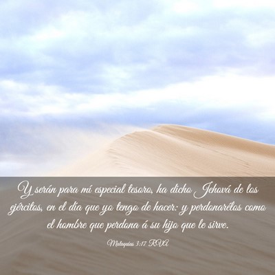 Picture 03 - Malaquías 3:17 RVA - Y serán para mí especial tesoro, ha dicho - Bible Verse Picture