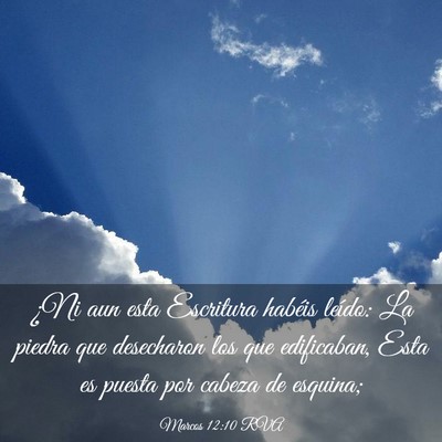 Picture 03 - Marcos 12:10 RVA - ¿Ni aun esta Escritura habéis leído: La piedra - Bible Verse Picture