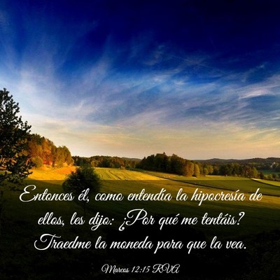 Picture 03 - Marcos 12:15 RVA - Entonces él, como entendía la hipocresía de - Bible Verse Picture