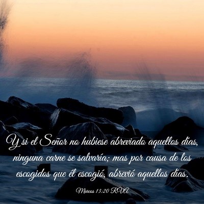 Picture 03 - Marcos 13:20 RVA - Y si el Señor no hubiese abreviado aquellos - Bible Verse Picture