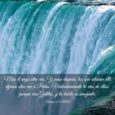 Picture 03 - Marcos 14:70 RVA - Mas él negó otra vez. Y poco después, los que - Bible Verse Picture