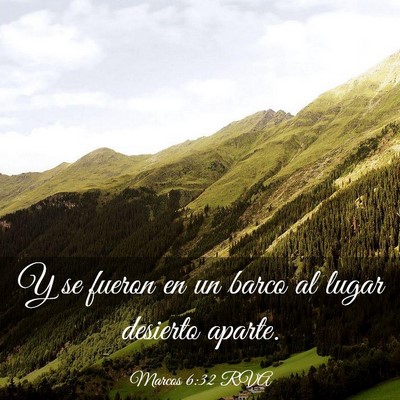 Picture 03 - Marcos 6:32 RVA - Y se fueron en un barco al lugar desierto - Bible Verse Picture