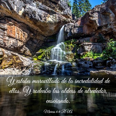Picture 03 - Marcos 6:6 RVA - Y estaba maravillado de la incredulidad de ellos. - Bible Verse Picture
