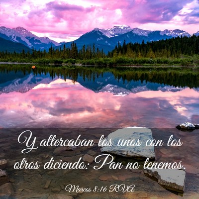 Picture 03 - Marcos 8:16 RVA - Y altercaban los unos con los otros diciendo: Pan - Bible Verse Picture