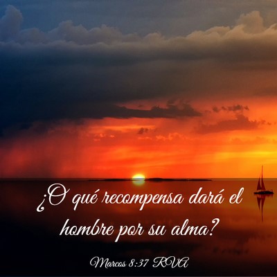 Picture 03 - Marcos 8:37 RVA - ¿O qué recompensa dará el hombre por su - Bible Verse Picture