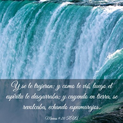 Picture 03 - Marcos 9:20 RVA - Y se le trajeron: y como le vió, luego el - Bible Verse Picture