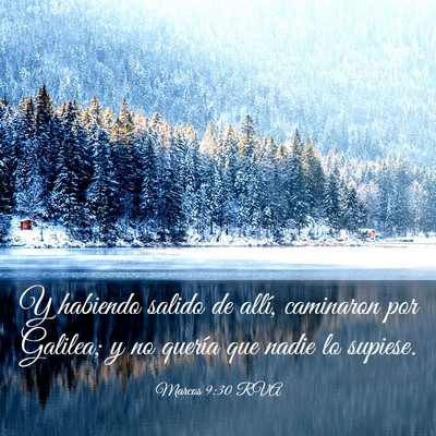 Picture 03 - Marcos 9:30 RVA - Y habiendo salido de allí, caminaron por - Bible Verse Picture