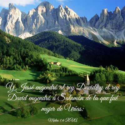 Picture 03 - Mateo 1:6 RVA - Y Jessé engendró al rey David: y el rey David - Bible Verse Picture