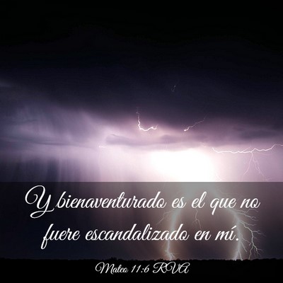 Picture 03 - Mateo 11:6 RVA - Y bienaventurado es el que no fuere escandalizado - Bible Verse Picture