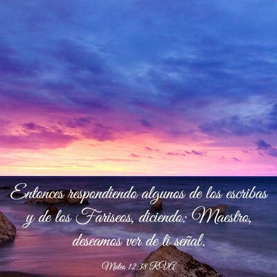 Picture 03 - Mateo 12:38 RVA - Entonces respondiendo algunos de los escribas y - Bible Verse Picture