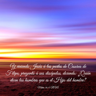 Picture 03 - Mateo 16:13 RVA - Y viniendo Jesús á las partes de Cesarea de - Bible Verse Picture
