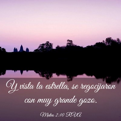 Picture 03 - Mateo 2:10 RVA - Y vista la estrella, se regocijaron con muy - Bible Verse Picture