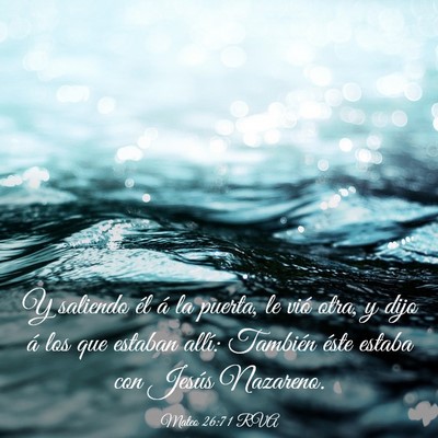 Picture 03 - Mateo 26:71 RVA - Y saliendo él á la puerta, le vió otra, y dijo - Bible Verse Picture
