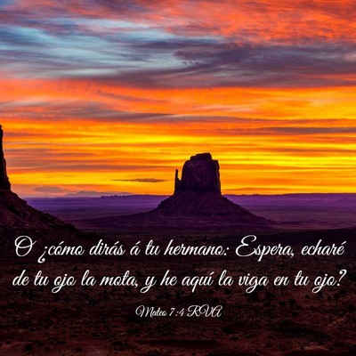 Picture 03 - Mateo 7:4 RVA - O ¿cómo dirás á tu hermano: Espera, echaré - Bible Verse Picture