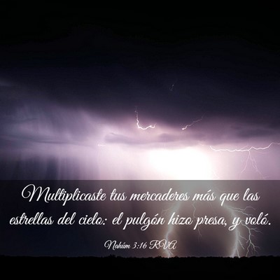 Picture 03 - Nahúm 3:16 RVA - Multiplicaste tus mercaderes más que las - Bible Verse Picture