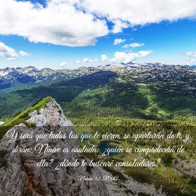 Picture 03 - Nahúm 3:7 RVA - Y será que todos los que te vieren, se - Bible Verse Picture